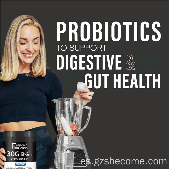 Proteína vegetal sin azúcar en polvo que favorece la salud digestiva